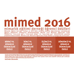 MimED2016 Mimarlık Öğrencileri Proje Ödülleri