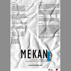 Mekan 2016  / İç Mimarlık  Öğrencileri Ulusal Bitirme Projesi Yarışması  