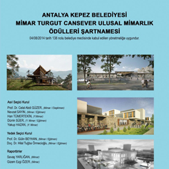 Mimar Turgut Cansever Ulusal Mimarlık Ödülleri 2018