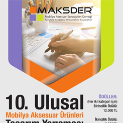 10. Ulusal Mobilya Aksesuar Ürünleri Tasarım Yarışması