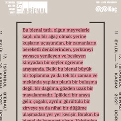 17. İstanbul Bienali Esin Kaynağı Açıklandı