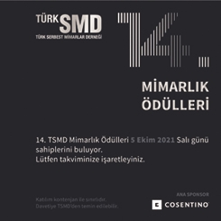 TürkSMD 14’üncü Mimarlık Ödülleri Sahiplerini Buluyor
