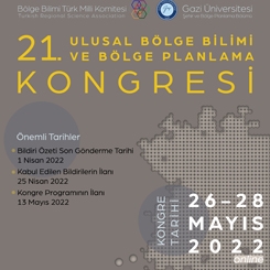 21. Ulusal Bölge Bilimi ve Bölge Planlama Kongresi