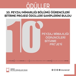 10. Peyzaj Mimarlığı Öğrencileri Bitirme Projesi Ödülleri Sahiplerini Buldu