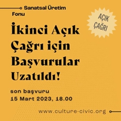 Sanatsal Üretim Fonu Açık Çağrı için Başvurular Uzatıldı