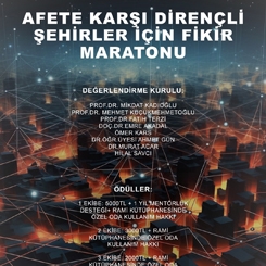 Afetlere Karşı Dirençli Şehirler için Fikir Maratonu Gerçekleştirildi
