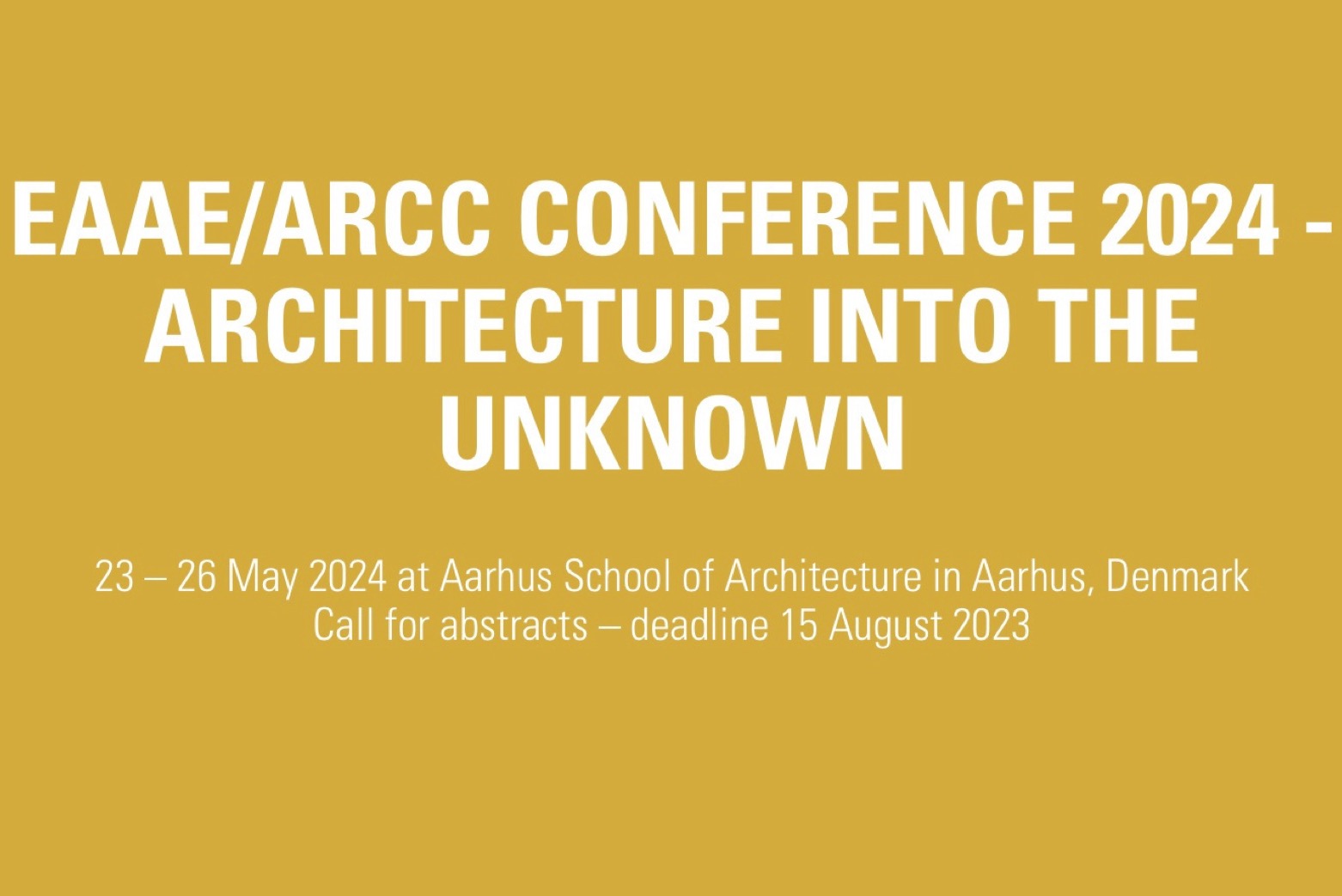 Uluslararası EAAE/ARCC 2024 Konferansı Mimarizm