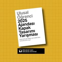 Mimarlık Vakfı Enstitüsü Ulusal Öğrenci 2025 Ajandası Kapak Tasarımı Yarışması Sonuçlandı