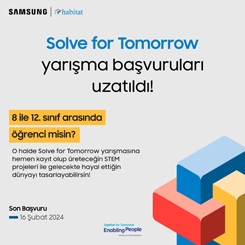 'Solve for Tomorrow' Yarışma Başvuruları Uzatıldı 