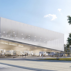 İkinci Mansiyon; Podgorica Merkez Üniversitesi Kütüphanesi Konsept Mimari Tasarımı Uluslararası Yarışması