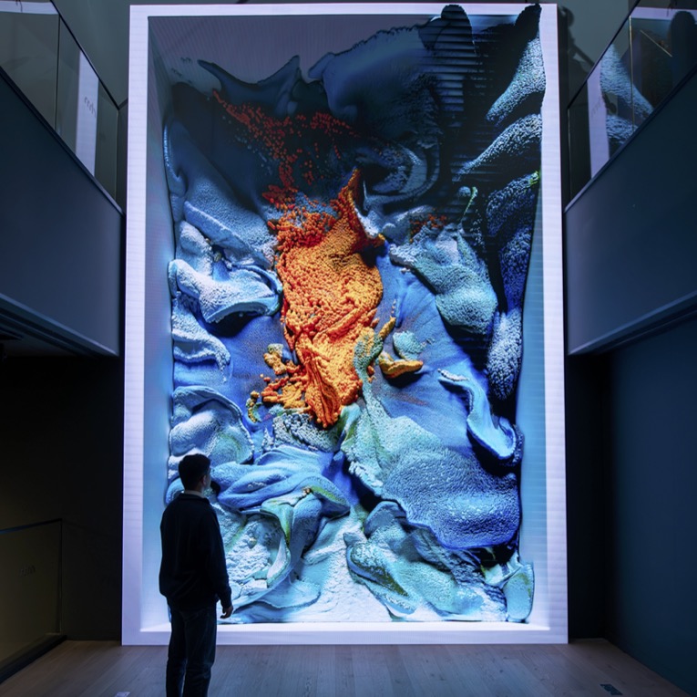 Refik Anadol’un “Büyük Doğa Modeli Türkiye-Flora” İsimli Eseri, Türkiye İş Bankası Resim Heykel Müzesi’nde