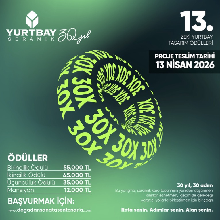 13. Zeki Yurtbay Tasarım Ödülleri Heyecanı Başlıyor