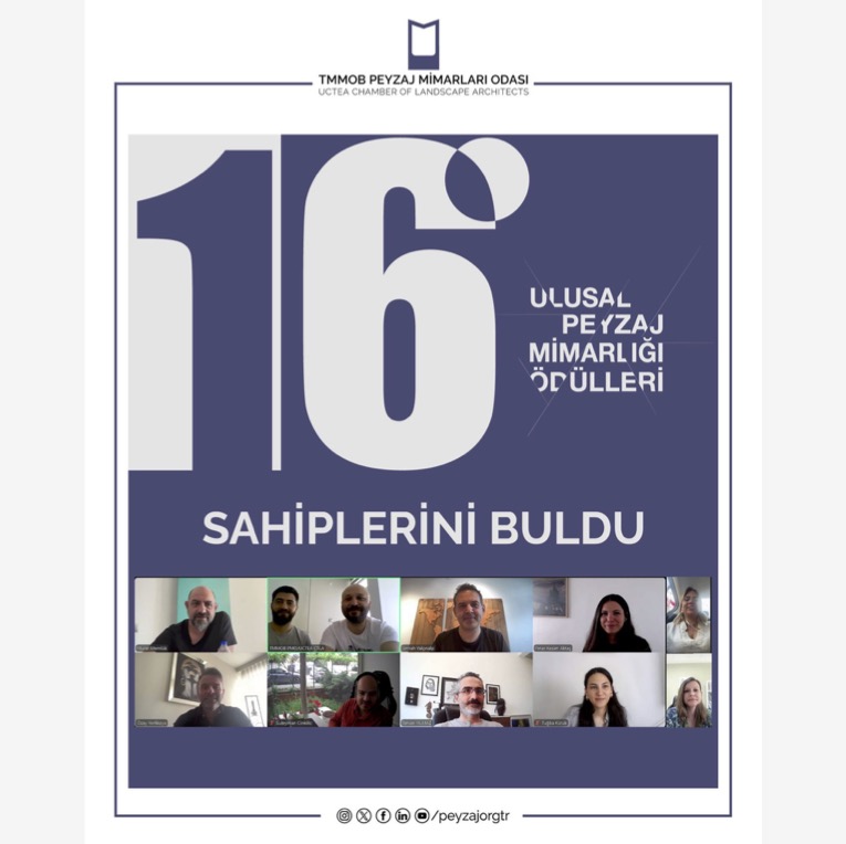 16. Ulusal Peyzaj Mimarlığı Ödülleri Sahiplerini Buldu