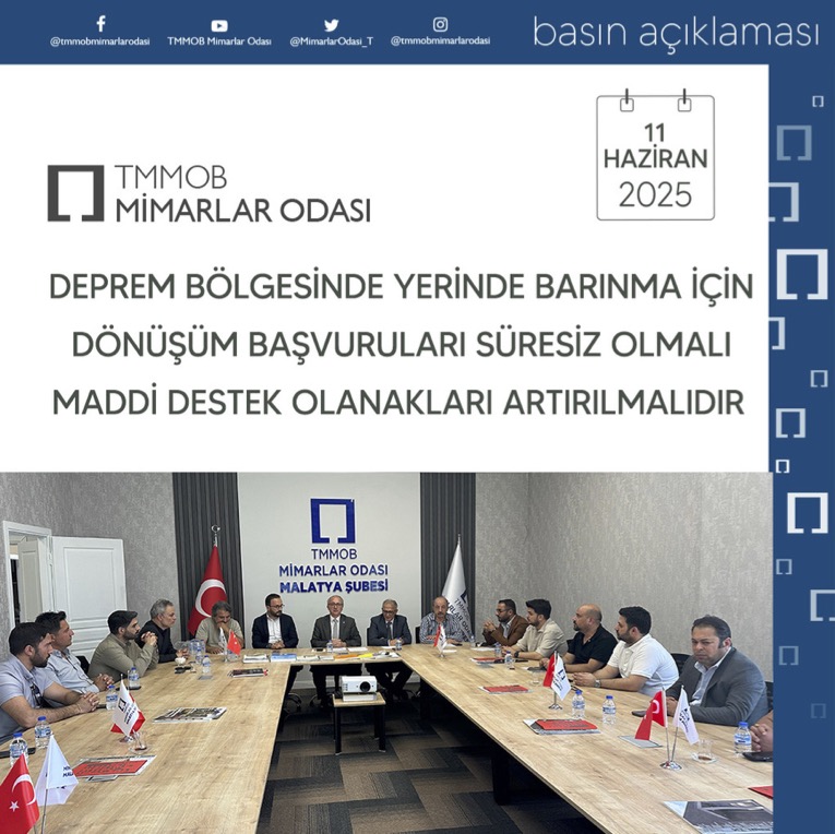TMMOB Mimarlar Odası Basın Açıklaması