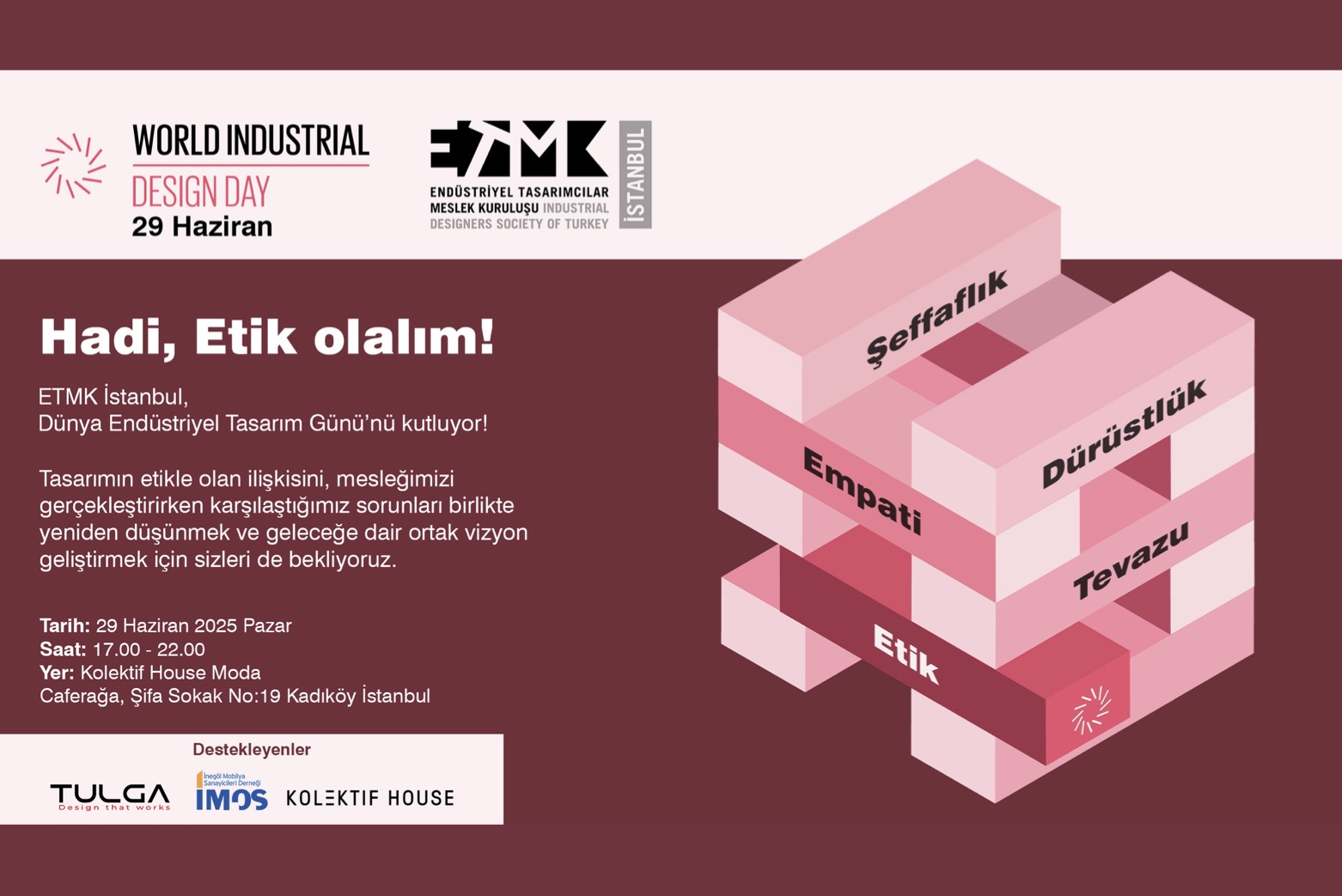 Dünya Endüstriyel Tasarım Günü; “Hadi, Etik Olalım” 