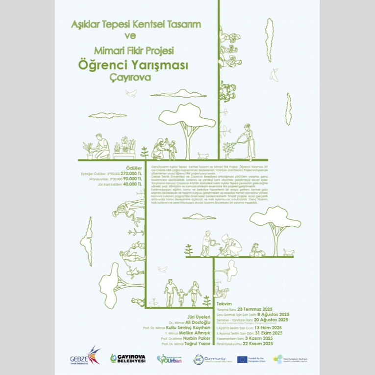GençTasarım Aşıklar Tepesi Kentsel Tasarım ve Mimari Fikir Projesi Öğrenci Yarışması