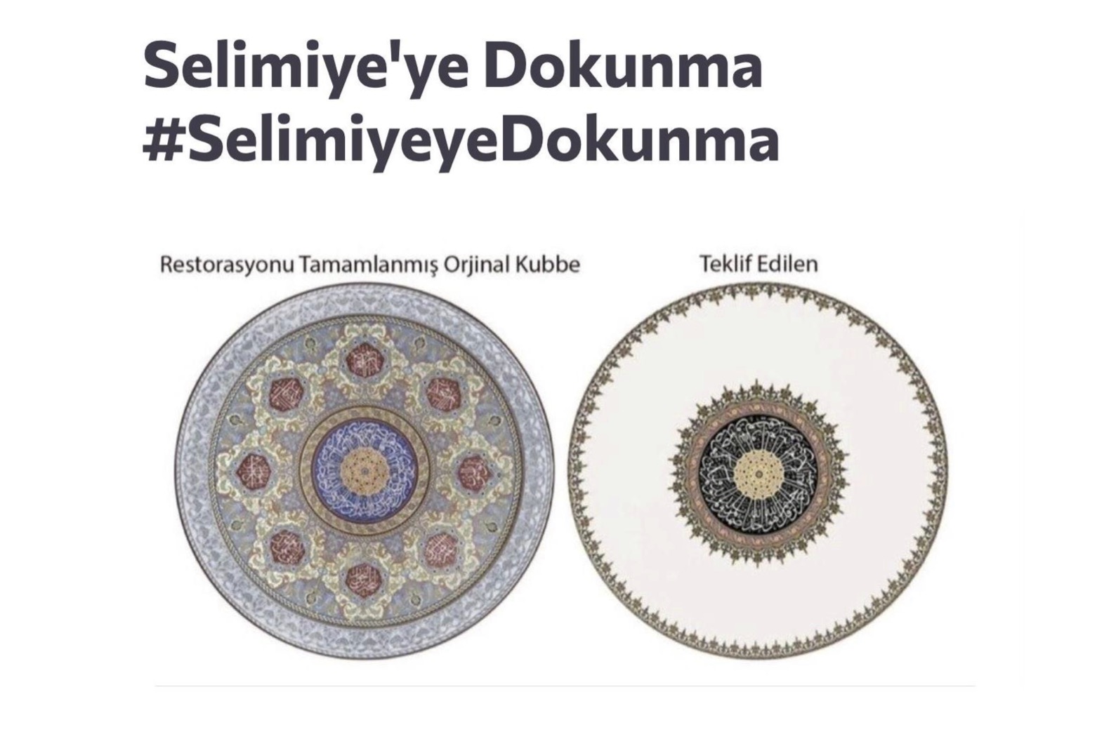Selimiye Camisi’nde Uygulanan İşlere Durdurma Kararı Verildi