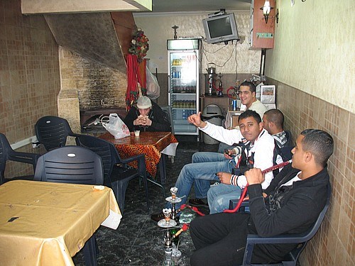 Akka'da Filistinlilerin gittiği bir kahve