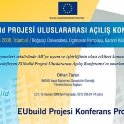  EUbuild Projesi Uluslararası Açılış Konferansı