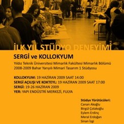 YTÜ Mimari Tasarım 1 Stüdyoları Kolokyum ve Sergisi YEM'de