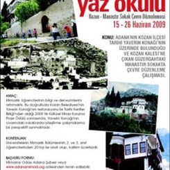 Kozan - Manastır Sokak Çevre Düzenlemesi Yaz Okulu