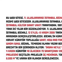 11. Uluslararası İstanbul Bienali Açılış Etkinlikleri