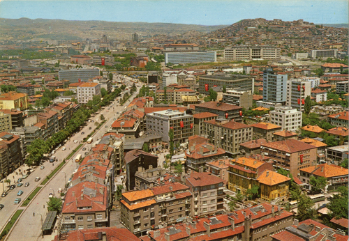 Kızılay’dan Ankara Kalesi’ne doğru görünüm