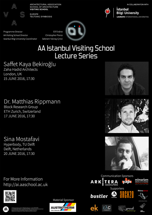 AA Istanbul Visiting School 2016 Lecture Series