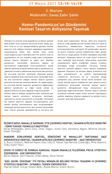 29. Kentsel Tasarım ve Uygulamalar Sempozyumu |... 29. Kentsel Tasarım ve Uygulamalar Sempozyumu |...