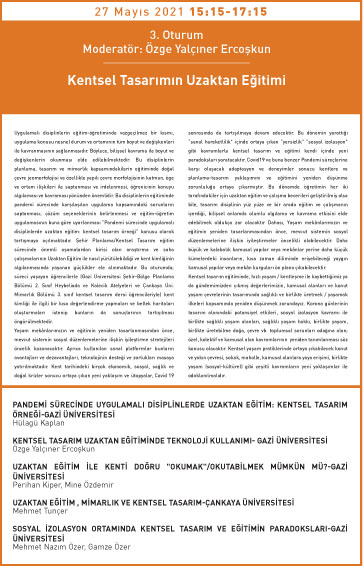 29. Kentsel Tasarım ve Uygulamalar Sempozyumu |... 29. Kentsel Tasarım ve Uygulamalar Sempozyumu |...