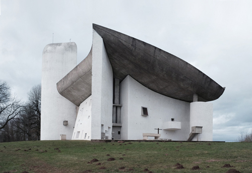 Notre Dame du Haut chapel, Ronchamp, Fransa, 1950-1955