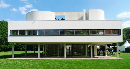 Villa Savoye et loge du jardinier, Poissy, Fransa, 1928