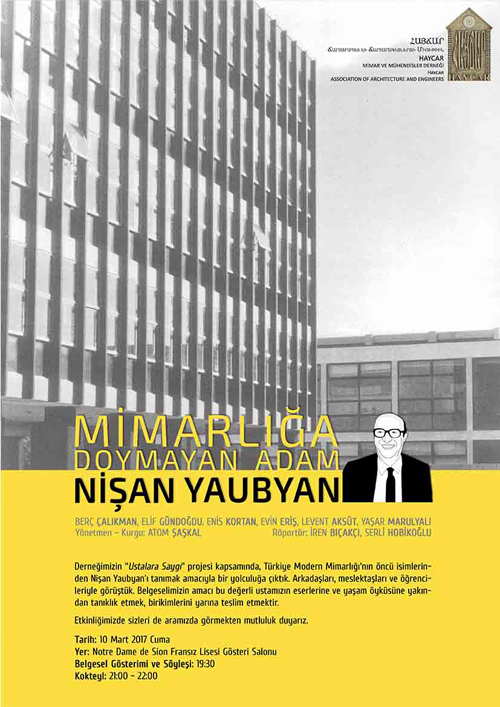 Mimarlığa Doymayan Adam, Nişan Yaubyan