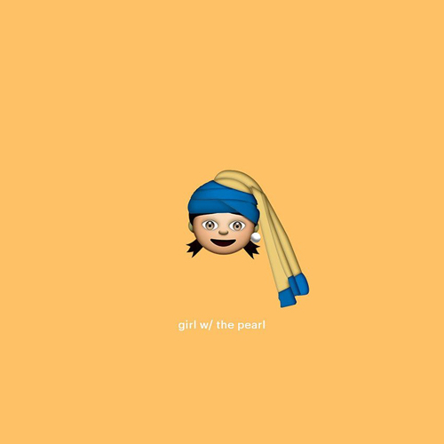 emoji girl with the pearl