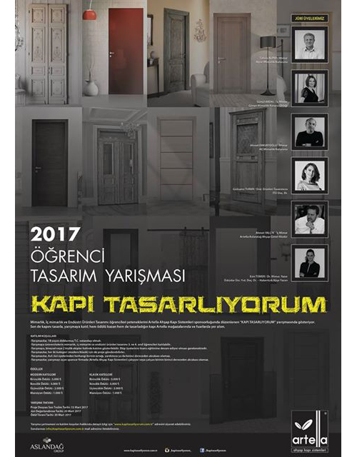 Kapı Tasarlıyorum 2017 Öğrenci Tasarım Yarışması