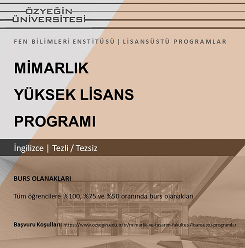Özyegin Üniversitesi Mimarlık ve Tasarım Fakültesi...